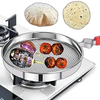 Phulka Grill for Gas Stove | Jali for Kitchen Cooking | Papad, Chapati, Tandoor & Brinjal Roaster - Pack of 1