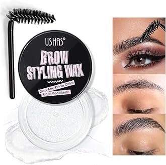 USHAS Eyebrow Gel for Eyebrow Styling Waterproof And Sweat-Proof Clear brow Gel, Long-Lasting Eyebrow Wax Kit for Eyebrow Freeze, Quick-drying & Natural Shape