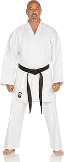 Brand Karate Gi - Lightweight Student Karate Uniform - Professional Quality Made Kimono - Advanced 100% Cotton Martial Arts Kit Style Karate Training for Adults & Kids. 7 white