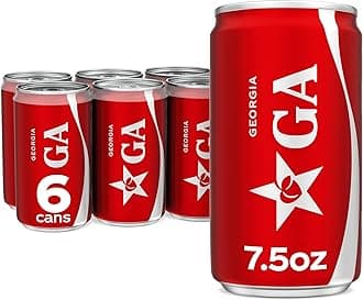 Coca-Cola Soda Soft Drink Mini Cans, 7.5 fl oz, 6 Pack