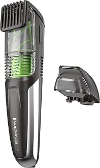 Remington MB6850 Vacuum Stubble and Beard Trimmer, Lithium Power and Adjustable Length Comb w/ 11 Length Settings (2-18mm)