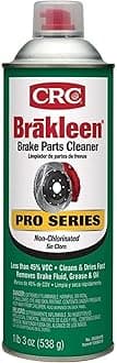 CRC Brakleen 1003697 Brake Cleaner Spray BPC Pro Series Non-Chlorinated Low VOC, 19 oz, [1 Pack]