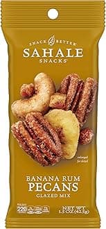 Banana Rum Pecans Glazed Mix, 1.5 Ounces (Pack of 18)