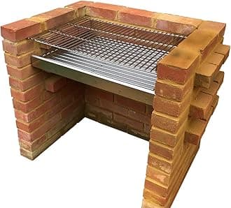 SunshineBBQs Stainless Steel DIY Brick BBQ Kit 67cm x 40cm - Heavy Duty 6mm Cooking Grill