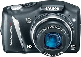 Canon PowerShot SX130IS 12.1 MP Digital Camera with 12x Wide Angle Optical Image Stabilized Zoom with 3.0-Inch LCD (OLD MODEL)