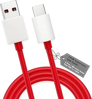 AINE Type-C 100W SuperVOOC Fast Charging Cable for One Plus 13s/ 13R/ 12/ 11R/ 10 Pro/ 9RT/ Nord CE 4/3/2/ CE 4 Lite/Open | Original High-Speed Power Delivery Cord