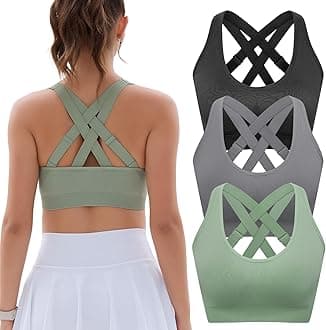 - Adjustable Sports Bras for Women: High Support Impact Padded Full Coverage Bra for Workout Gym - for C-DDD Large Bust