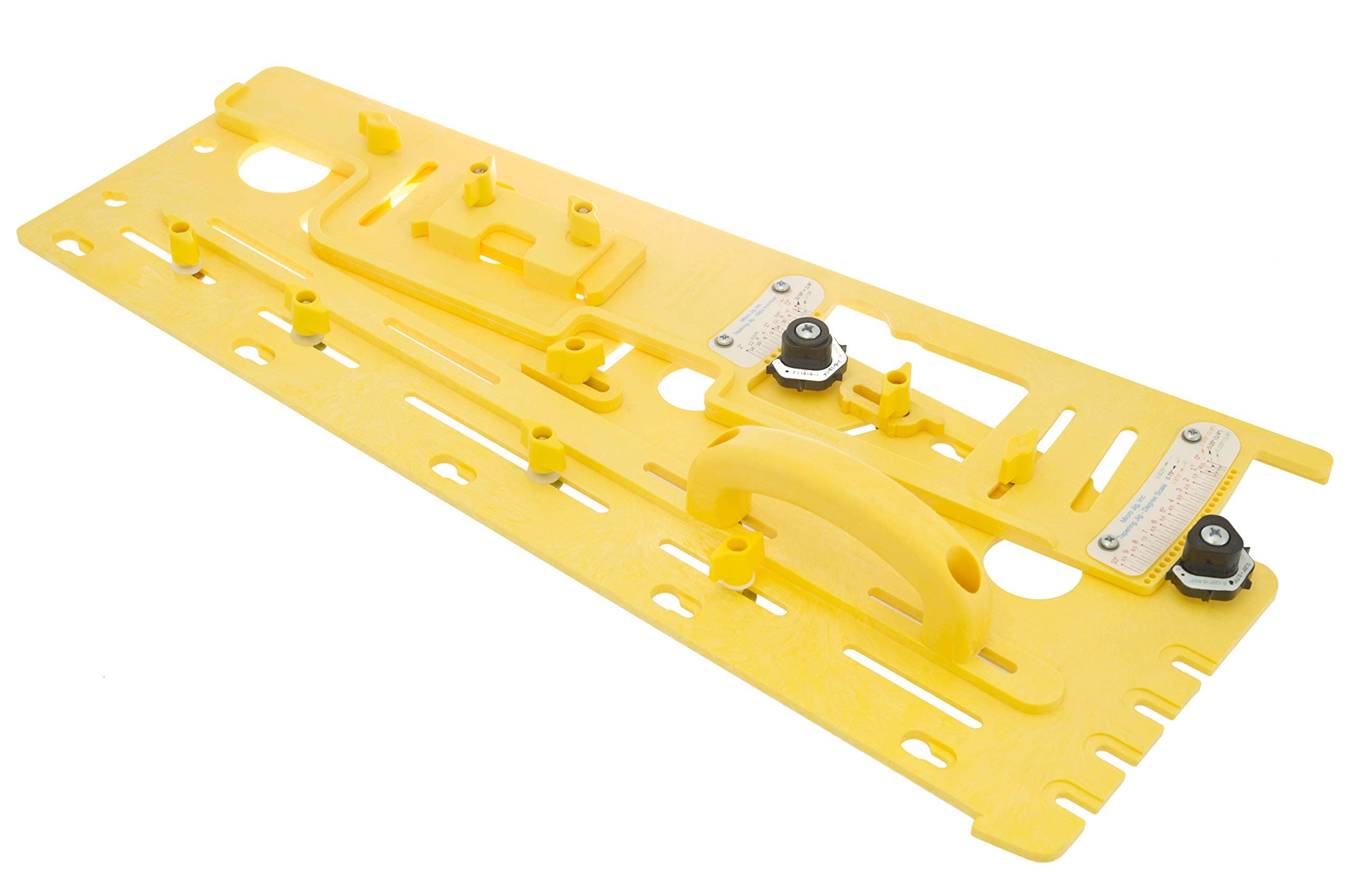 MICROJIG GRR-RIPPER Microdial Tapering Jig for Table and Band Saws, Taper Parts for Woodworking, TJ-5000, Yellow