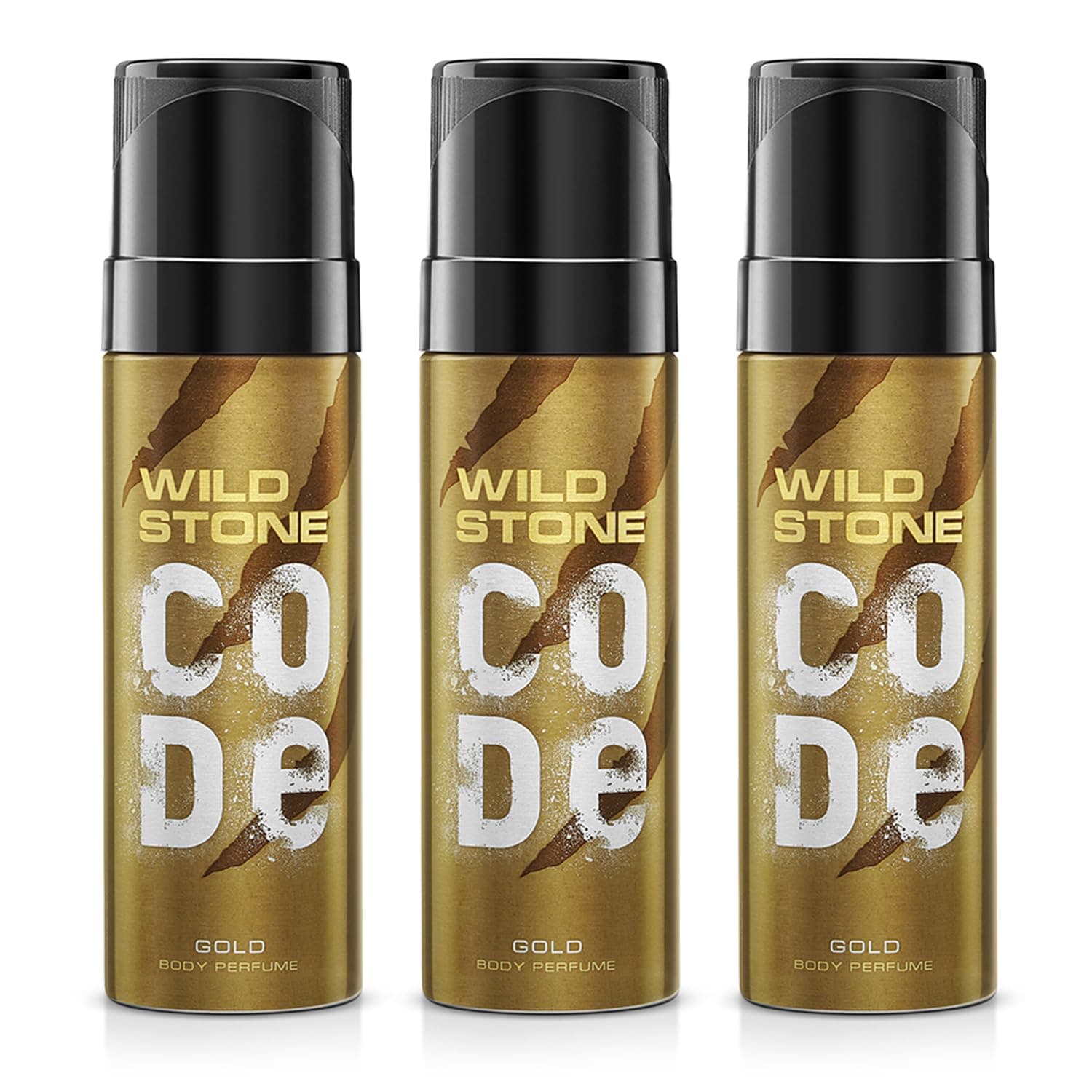 Gold Body Perfume Spray for Men Pack of 3 (120ml each)