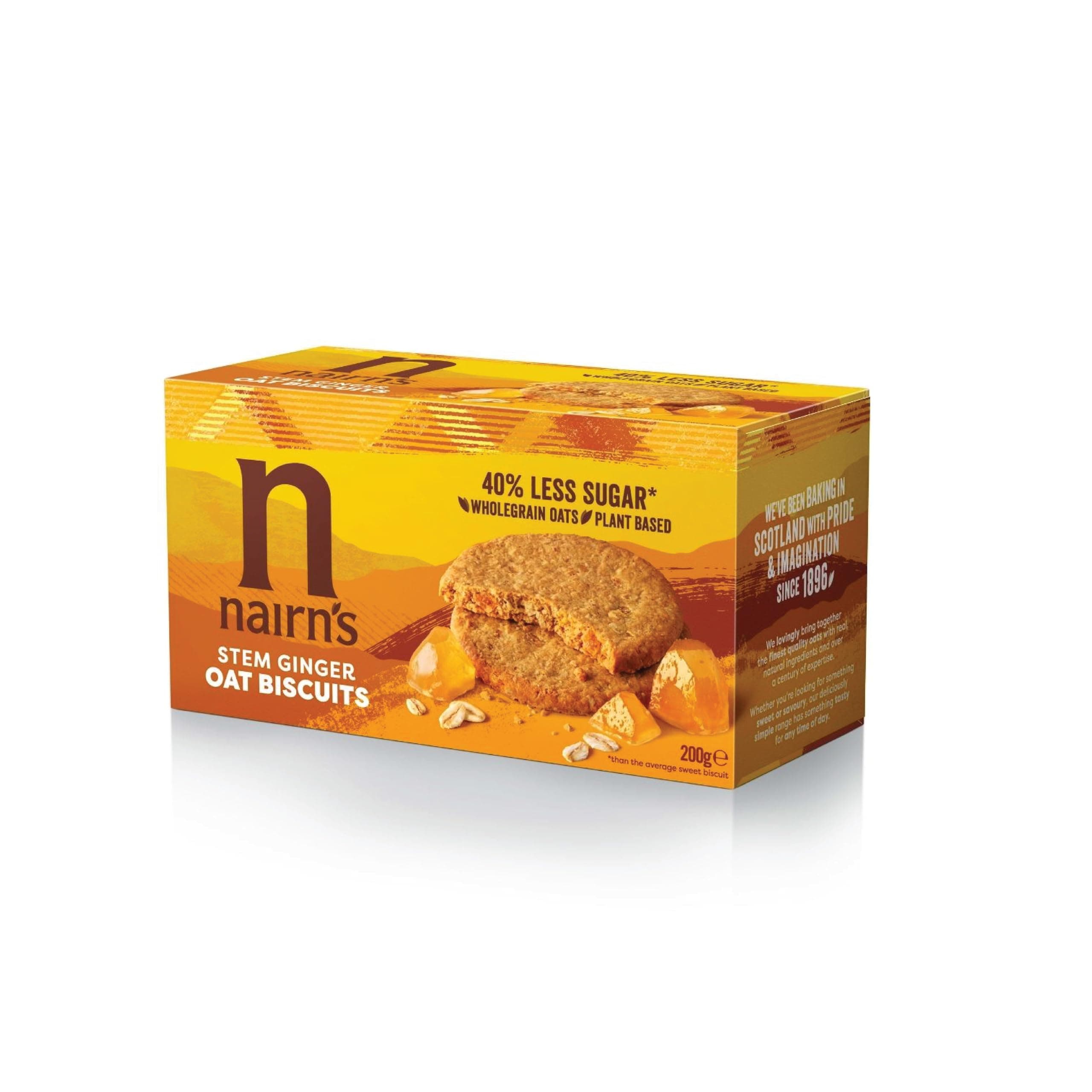 Nairn's Oat Biscuits Stem Ginger 200g