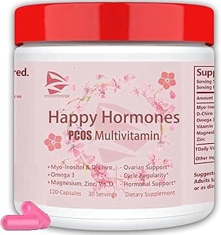 New Upgrade Happy Hormones PCOS Multivitamin,Hormone Balance for Women-Cycle Support Supplements-Menopause and Mood Support Supplement PMS Support for Women (1)