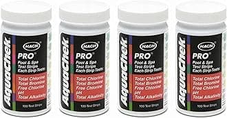 AquaChek 511710-04 Pro 5-in-1 Swimming Pool Test Strips, 4-Pack