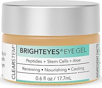 - CLEARSTEM - BRIGHTEYES - Eye Gel - Nourishing Eye Cream - Cooling Gel - Stem Cells Blend - Peptides, Collagen, Aloe Vera - Gluten Free - Beauty, Self Care, Skin Care - 0.6 fl oz