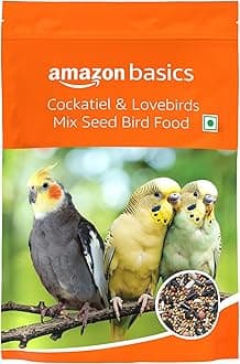 - Amazon Basics Mix Seed Bird Food for Cockatiel & Lovebirds | Contains Canary & Sunflower Seeds | Bird Food for All Life Stages | Natural & Healthy Seeds (1 kg)