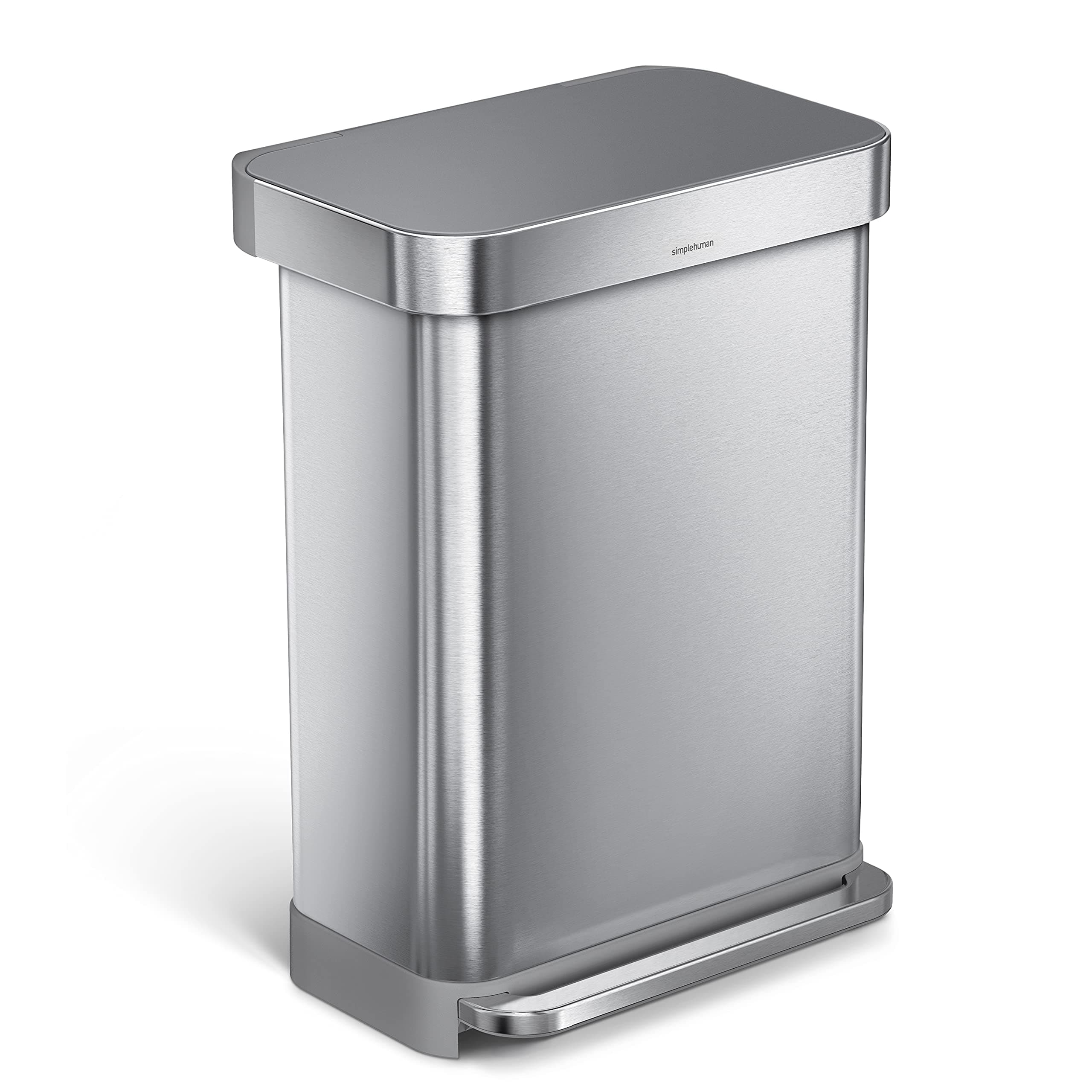 55L Rectangular Pedal Bin with Liner Pocket