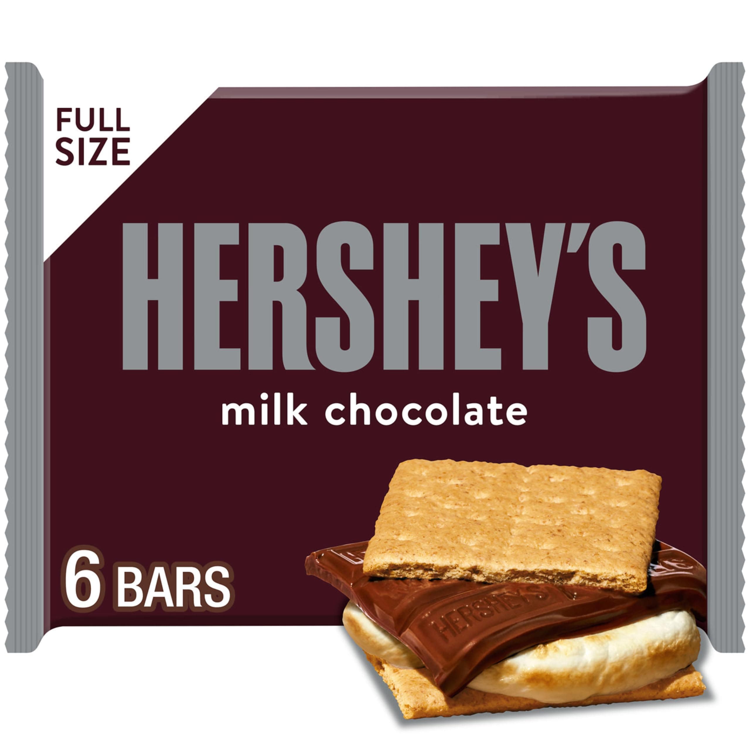 Milk Chocolate Candy Bars, 1.55 oz (6 Count)