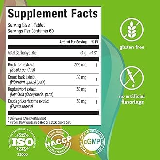 Elements Clean Kidney, 60 Tablets (30 Day Supply), Supports Normal Kidney and Urinary Tract Function, Gluten Free,