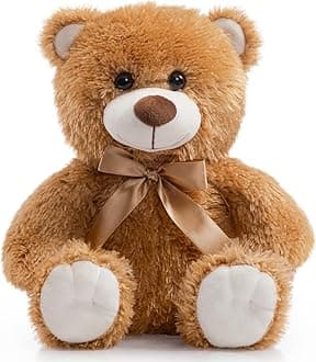 Teddy Bear, Cute Soft Teddies, Small Soft Plush Toys, Christmas New Year Birthday Day Gift 14 Inches Brown