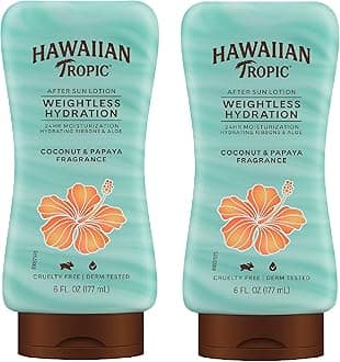 Hawaiian Tropic Silk Hydration Weightless After Sun Gel Lotion With Hydrating Aloe And Gel Ribbons, 6 Ounces - Pack of 2, 6 Fl Oz (Pack of 2)