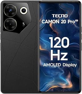 TECNO Camon 20s Pro 5G (Dark Welkin, 8GB RAM,128GB Storage) | MediaTek Dimensity 8020 Processor | 64MP RGBW(G+P) OIS Rear Camera|6.67 FHD+ Big AMOLED Screen