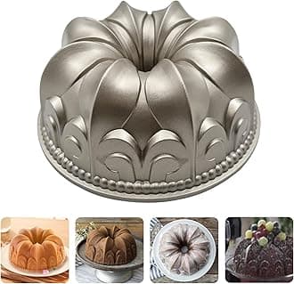 Charlotte Cake Mold Aluminium Kitchen Accessories Decoration Round Christmas Wedding Family 3D Charlotte Cake Pan (Lily flower shape)
