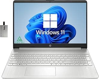HP 2022 15.6 FHD Laptop Computer, 11th Gen Intel Core i5 1135G7(Beats Intel i7 1065G7), 32GB RAM | 1TB SSD | Free 32GB USB Business Card, Silver