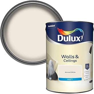 Dulux Matt Emulsion Paint For Walls And Ceilings - Almond White 5L