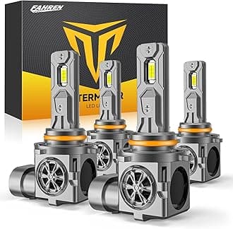 9005/HB3 LED Bulbs, 40000LM 900% Ultra Brightness, 6500K Cool White,1:1 Mini Halogen Size, Fog Light Bulbs with Cooling Fan, Plug and Play, Pack of 2