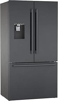 Bosch 500 Series 36" Black Stainless Steel Counter-Depth 3-Door Refrigerator - B36CD50SNB