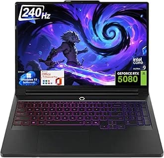 Lenovo Legion Pro 7i, Gen 10 Laptop for Gaming, 240 Hz, Intel Ultra 9 275HX 24C (Up to 5.4 GHz), NVIDIA GeForce RTX 5080, 16" OLED Display, Per-Key RGB Backlit, 32GB DDR5, 2TB SSD, Win 11 Pro