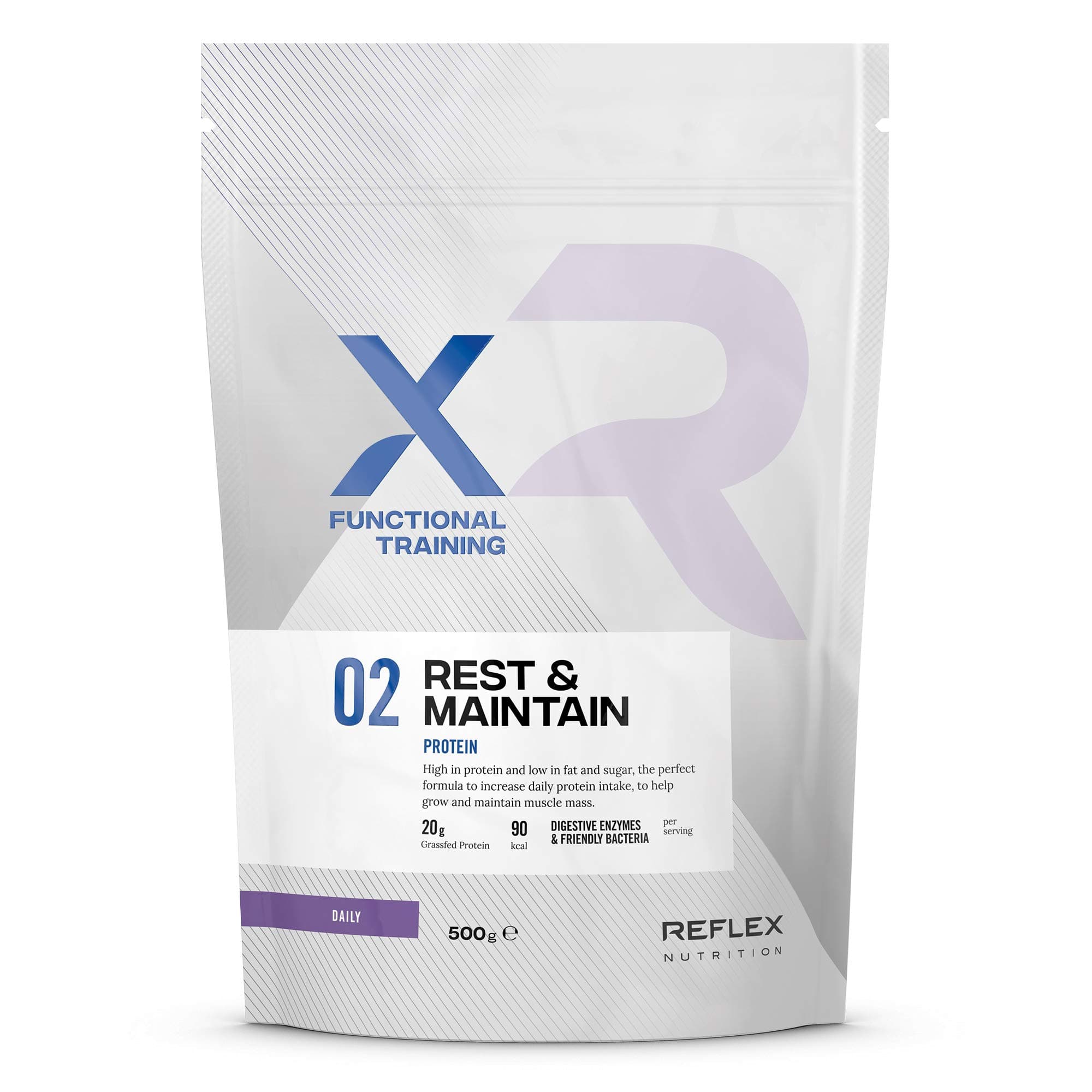 Reflex Nutrition Rest & Maintain Post Workout Protein Powder High in Protein Low in Fat & Sugar 20g Protein 0.5g Fat (500g) (Chocolate)