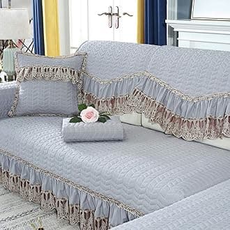 Slipcover,Sofa Cushion Non-Slip Modern Home Sofa Cover Four Seasons Universal@Gray_80*160Cm(1Pcs)