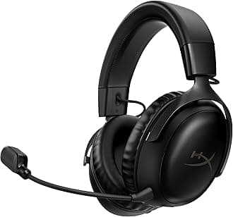Cloud III Wireless – Gaming headset for PC, PS5, PS4, up to 120-hour Battery, 2.4GHz Wireless, 53mm angled drivers, Memory foam, Durable Frame, 10mm microphone, Black.