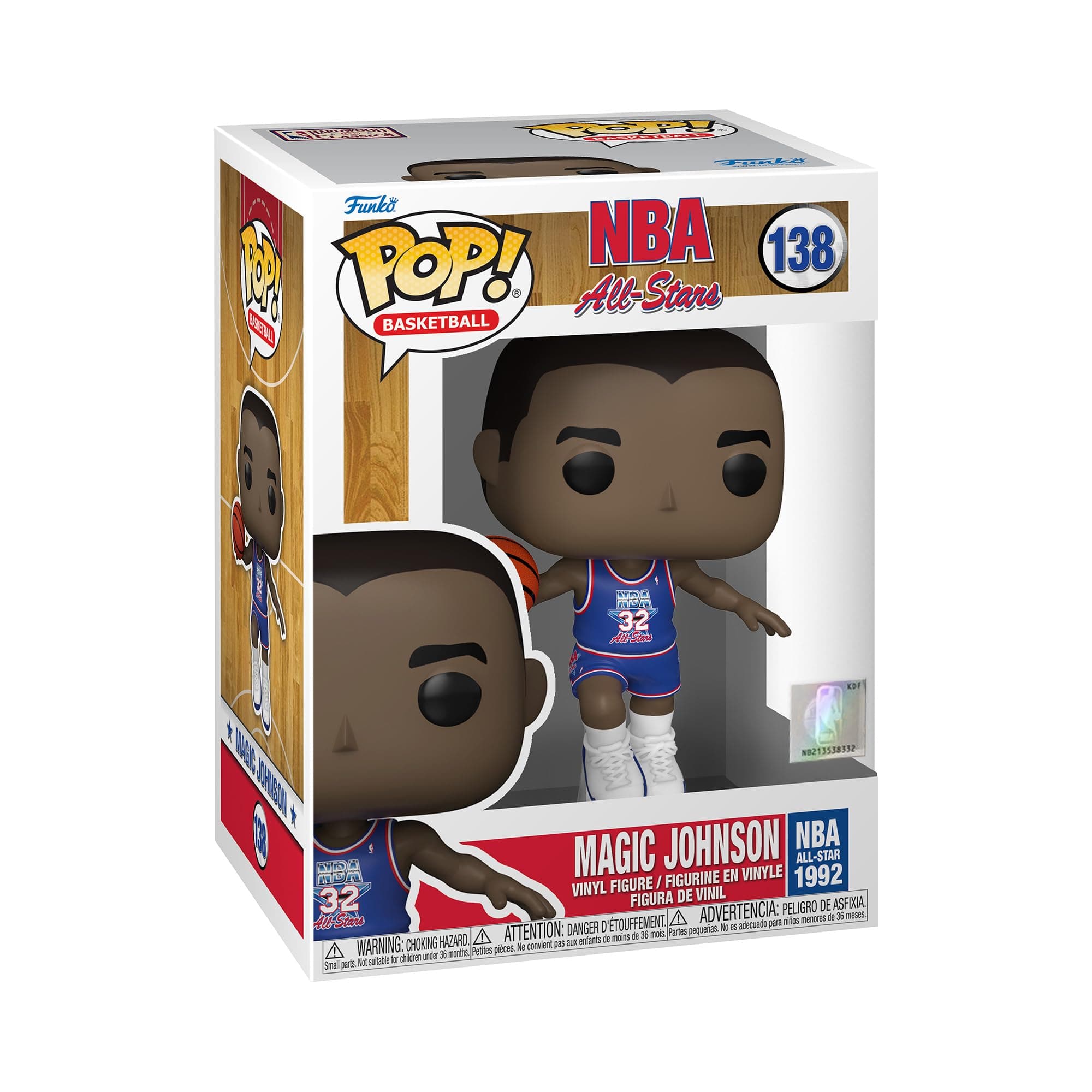 Pop! NBA: Legends - Magic Johnson, Blue All Star Uniform 1991