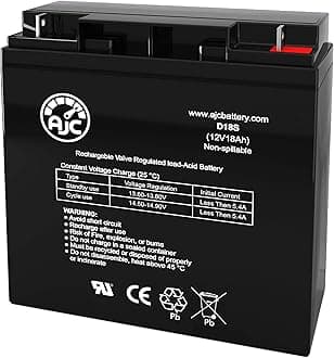AJC Battery Compatible with Vision CP12170 12V 18Ah Sealed Lead Acid Battery
