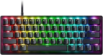 Razer Huntsman V3 Pro Mini 60% Esports Gaming Keyboard: Analog Optical Switches w/Rapid Trigger & Adjustable Actuation - Onboard Adjustments - Dual-Purpose Mod Keys - Doubleshot PBT Keycaps - Black