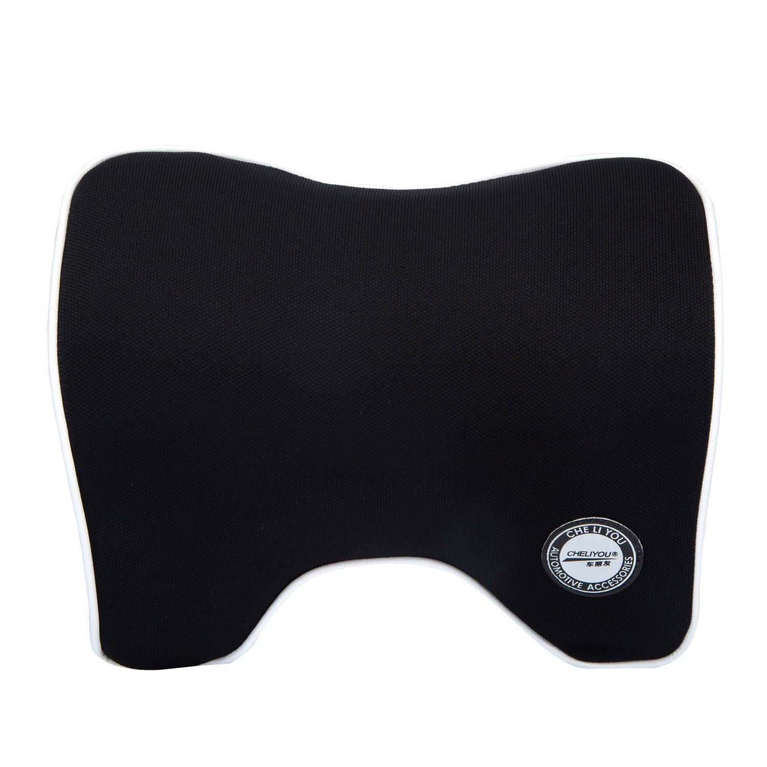 Car Neck Pillow with Memory Foam Neck Support for Car Seat Headrest (Black)