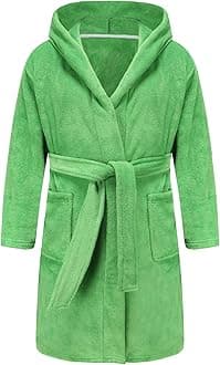 Boys Girls Bathrobe Soft Towel Hooded Robe Terry cloth Turkish Cotton Bathrobe