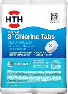 42051 Swimming Pool Care 3" Chlorine Tabs Advanced, Swimming Pool Chlorinating Sanitizer, 8oz