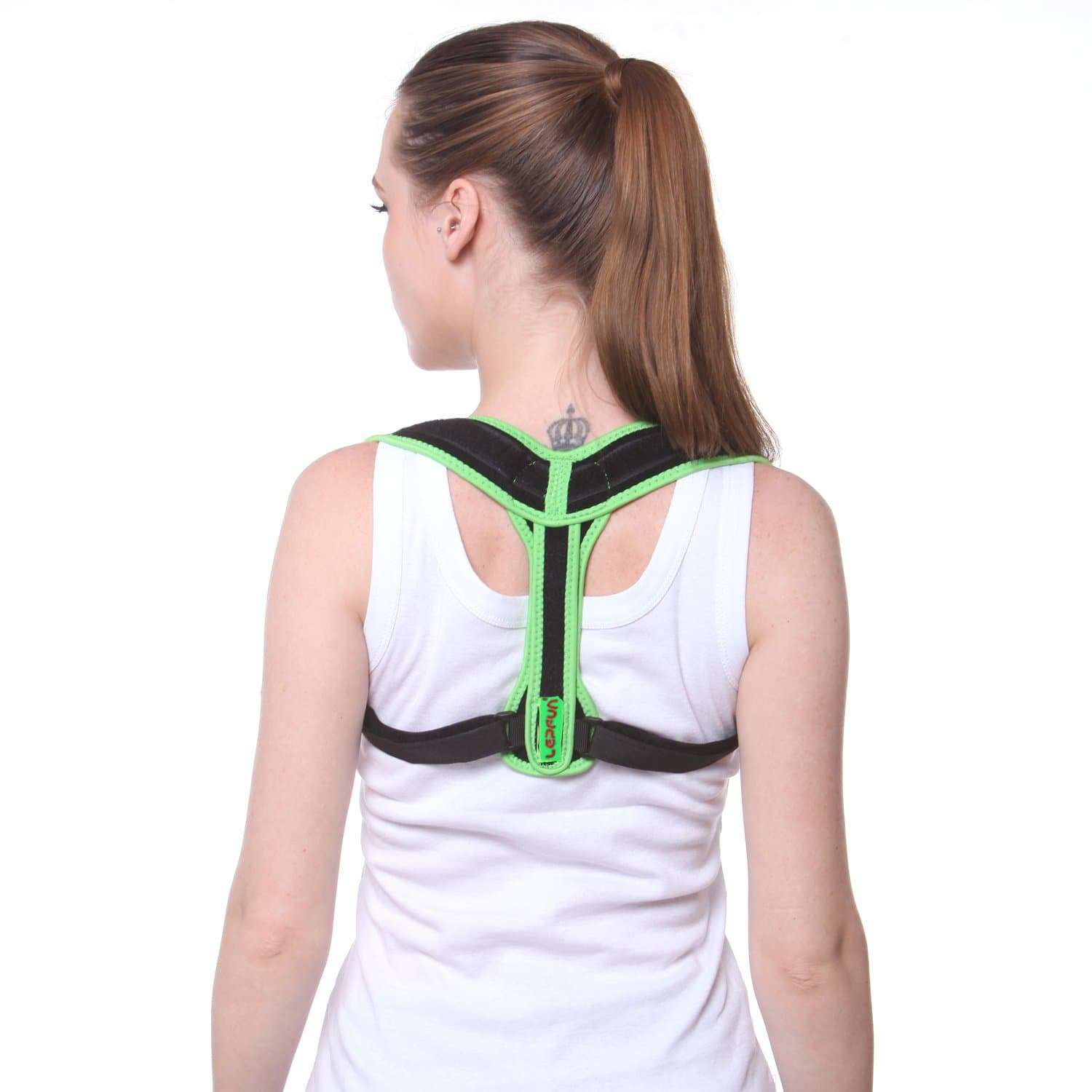 Lepfun PC250 Pro Back Posture Corrector Spinal Support,Physical Therapy Posture Brace for Men or Women - Back, Shoulder, and Neck Pain Relief (Large, PC550Black)