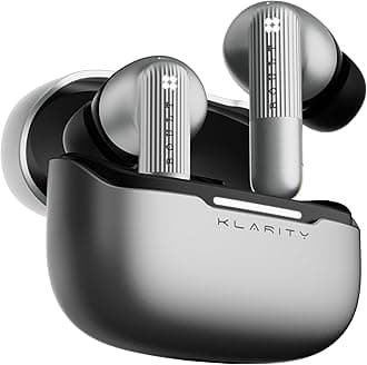 GOBOULT Newly Launched Klarity 3 6-Mic Hybrid ANC (Upto 50dB) in Ear Earbuds, Spatial Audio, Dual Device Pairing, 50H Battery, Wind Noise Reduction 6 Mic Calling, 13mm Bass Driver TWS (Smoky Metal)