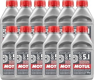(12 Pack) Case 100951 100% Synthetic Brake Dot 5.1 Brake Fluid 1/2 Liter or 500 ml