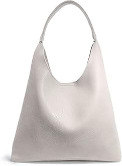 Hobo Bags for Women Soft Vegan Leather Shoulder Handbag Slouchy Tote Purses