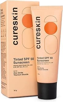 – Mineral Sunscreen Matte Finish Tinted SPF 50 PA++++ | Broad Spectrum Sun (UVA/UVB/IR) Protection with Titanium Dioxide, 50 g (Pack of 1)