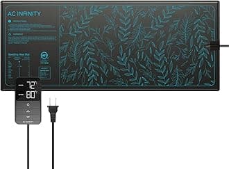 Suncore H7 Seedling Mat 48 x 20.75 Inch with Digital Thermostat Controller for Accurate Temperature Levels, Waterproof Heating Pad for Indoor Gardening, Hydroponics, Germination, Cloning