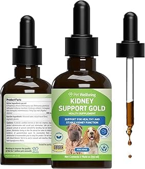 Pet Wellbeing Kidney Support Gold for Dogs - Supports Kidney Cleanse & Detox, Healthy Hydration & Weight - Vet-Formulated Herbal Supplement – 2 oz (118 ml)