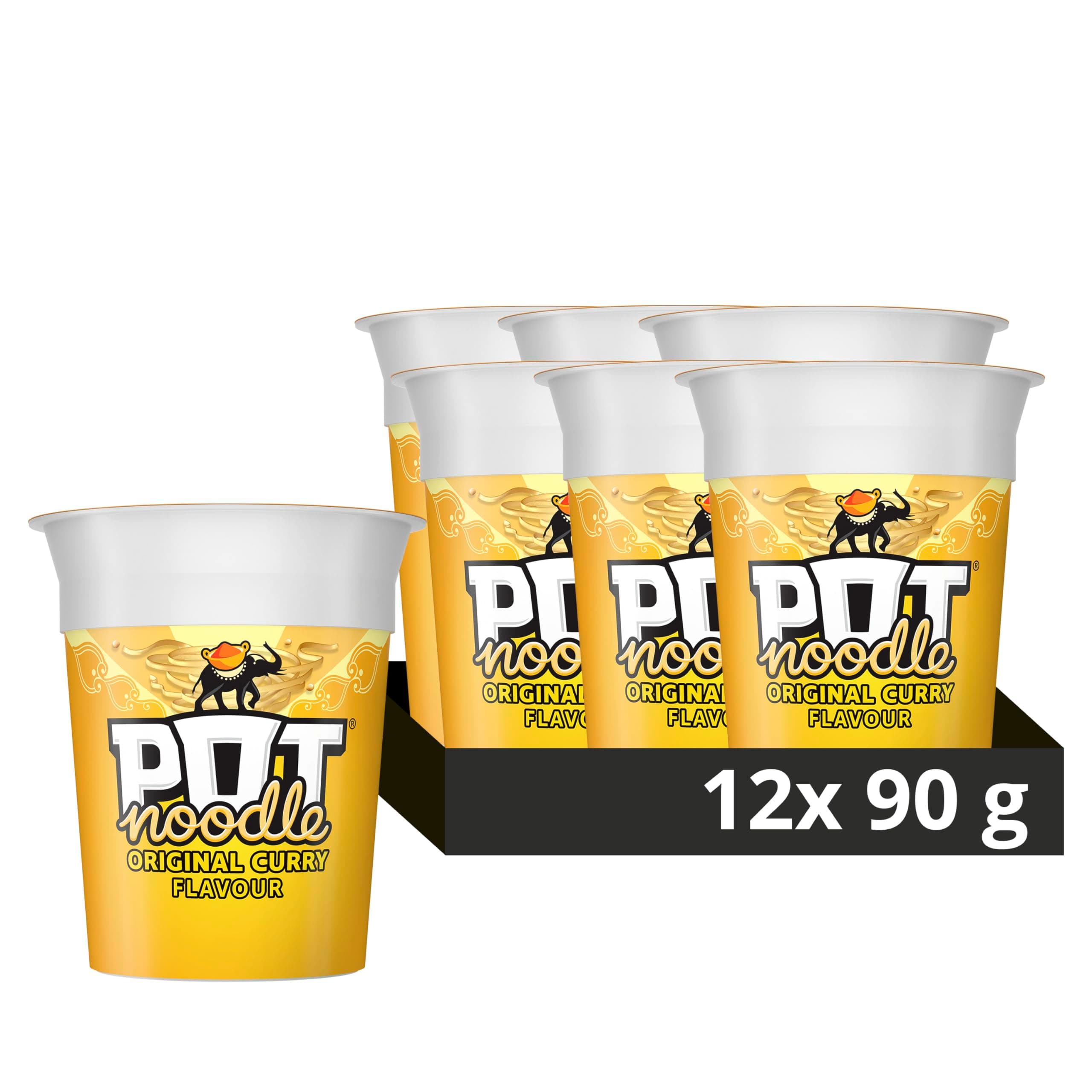 Pot Noodle Original Curry 90 G (Pack Of 12)
