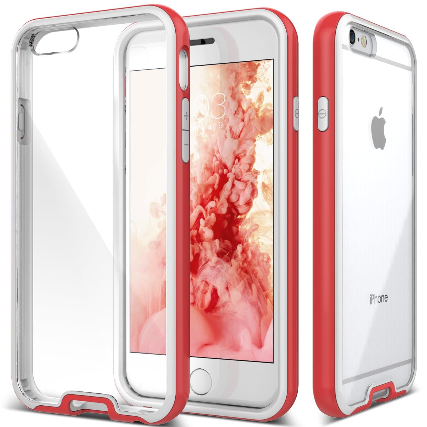 Caseology Crystalline for iPhone 6S Case (2015) / iPhone 6 Case (2014) - Clear Back Bumper - Pink