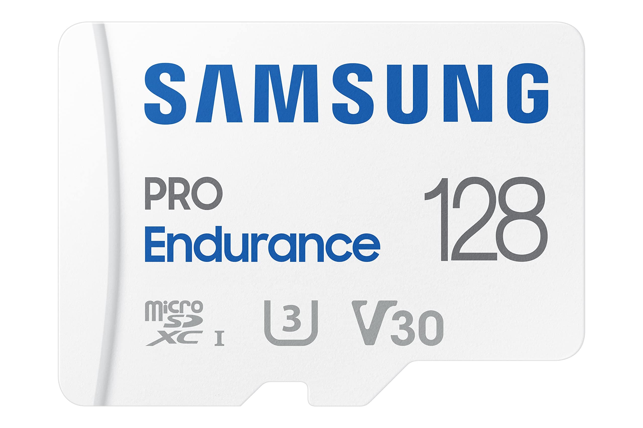 PRO Endurance 128GB MicroSDXC Memory Card with Adapter for Dash Cam, Body Cam, and Security Camera – Class 10, U3, V30 (‎MB-MJ128KA/AM)