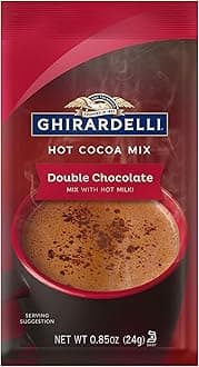 Ghirardelli Double Chocolate Hot Cocoa Mix, 0.85-Ounce Packets (Pack of 10)